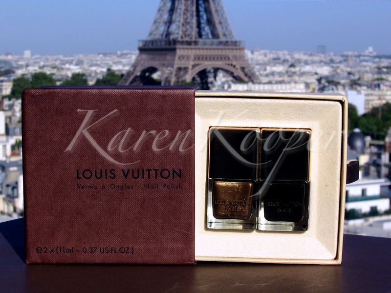 Louis Vuitton Metallic Gold & Glossy Brown