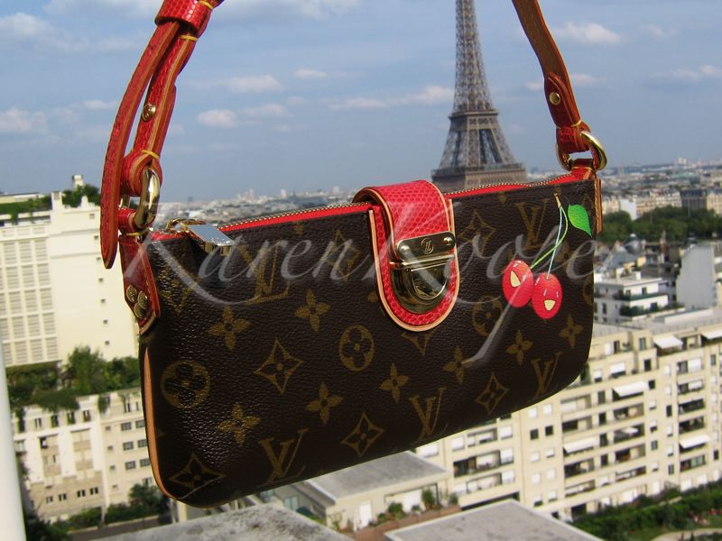 Louis Vuitton Monogram Cerises Lizard Pochette