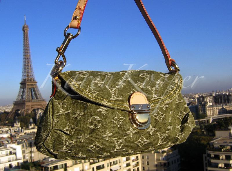 Louis Vuitton Monogram Denim Mini Pleaty Green