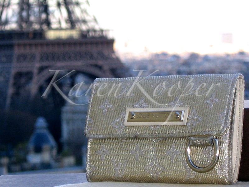 Louis Vuitton Monogram Shine Coin Purse Gold