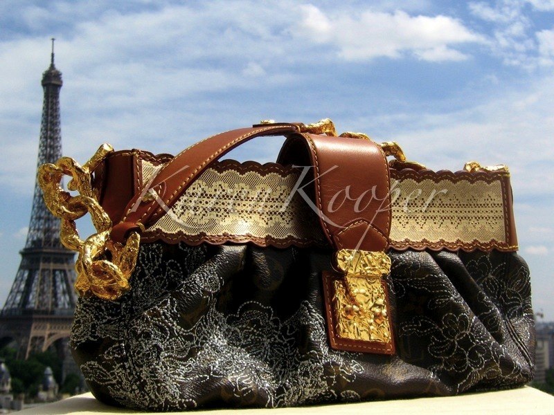 Louis Vuitton Monogram Dentelle Silver Kirsten