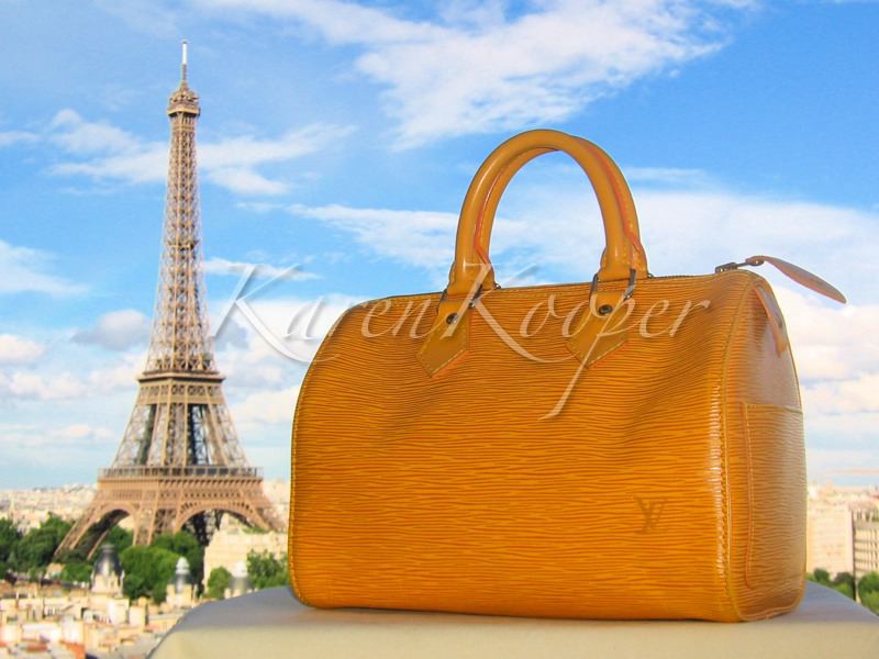 Louis Vuitton Epi Leather Speedy 25 Yellow