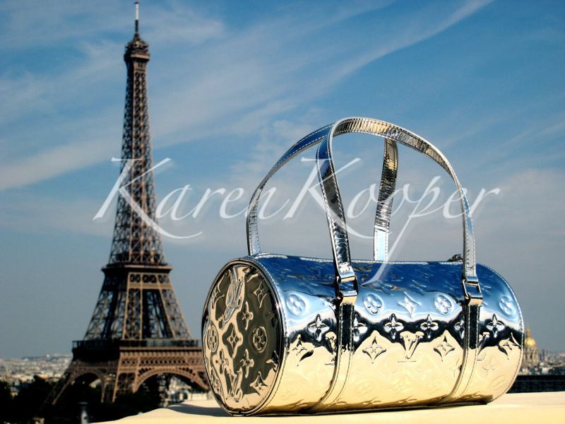 Louis Vuitton Monogram Miroir Papillon Silver