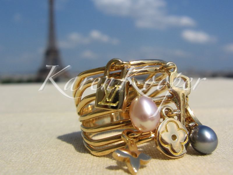 Louis Vuitton Gold Monogram Ring