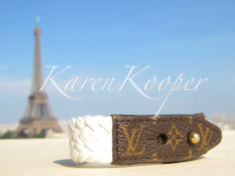 Louis Vuitton Monogram Tresse Bracelet Blanc 