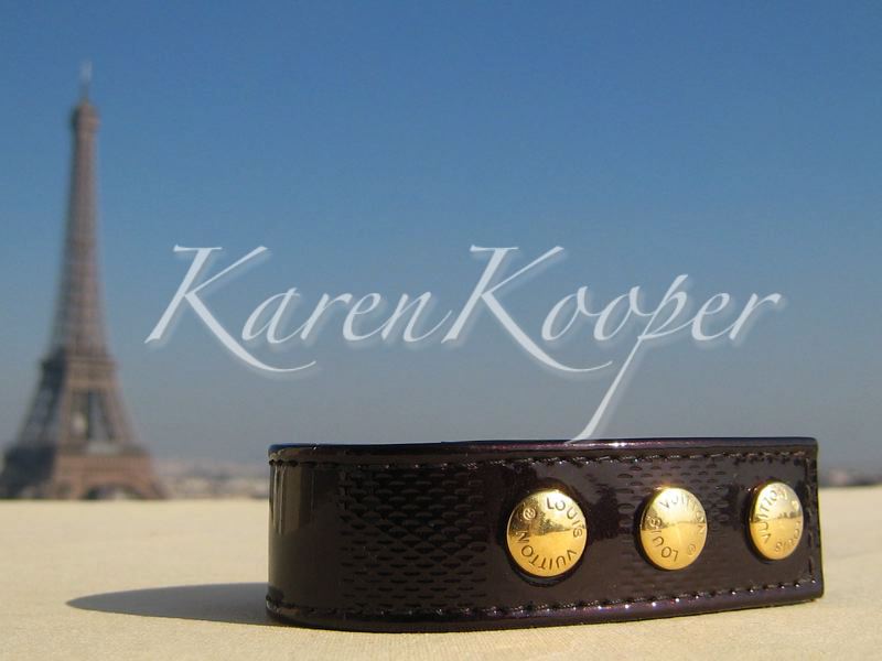 Louis Vuitton Damier Vernis Bracelet Bordeaux 2002 Opening 