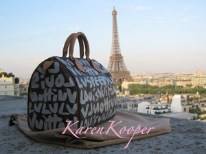 Louis Vuitton Monogram Graffiti Speedy 30 White