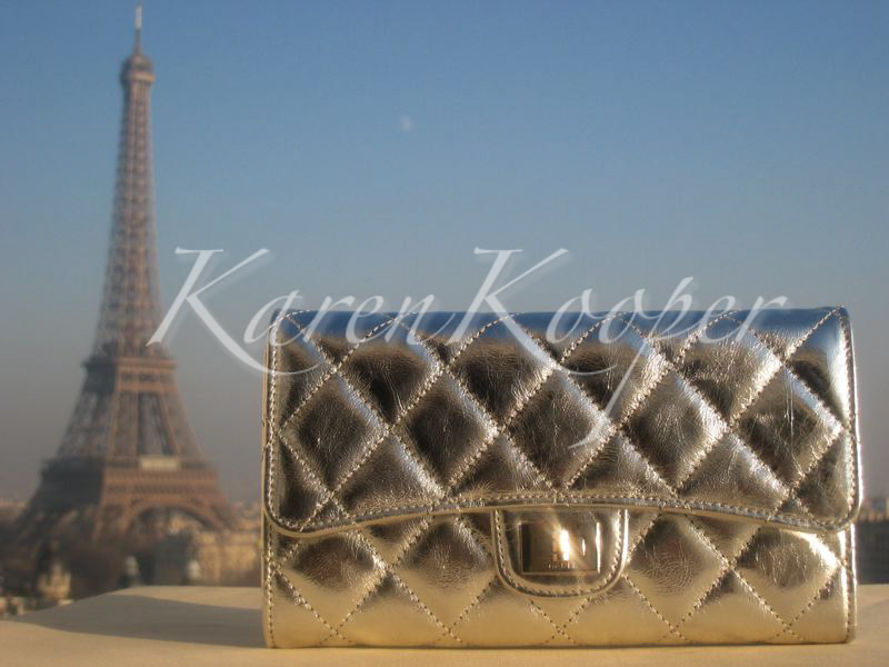 Chanel 2.55 Reissue Silver Wallet