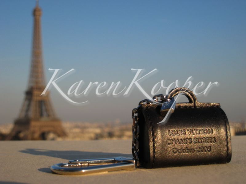 Louis Vuitton Mini Speedy Keychain Black