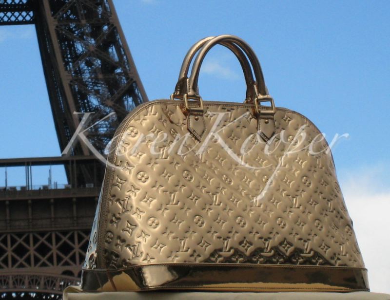 Louis Vuitton Monogram Miroir Alma Gold