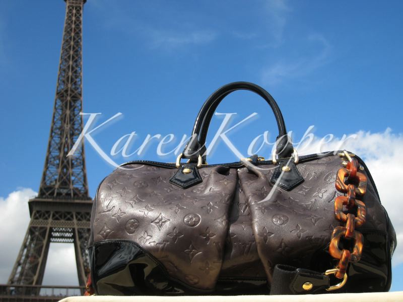 Louis Vuitton Monogram Embossed Leather Stephen Grey