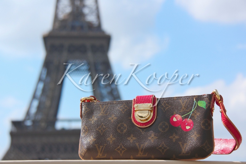 Louis Vuitton Monogram Cerises Lizard Pochette