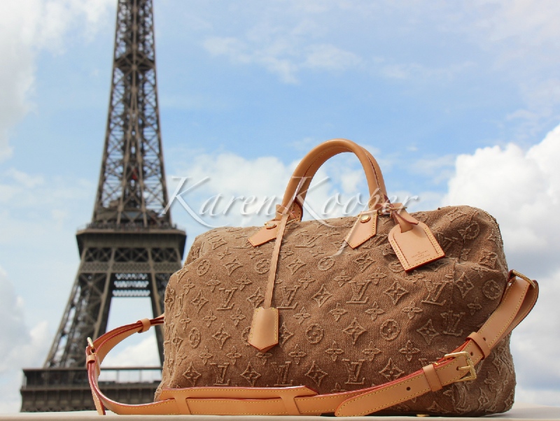 Louis Vuitton Monogram Stone Speedy Bandouliere 35 bag