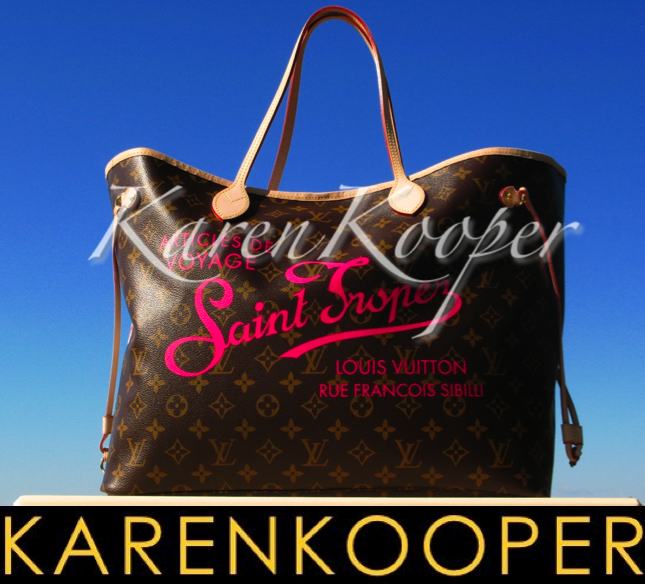 LOUIS VUITTON NEVERFULL SAINT ST TROPEZ GM BAG RARE VIP