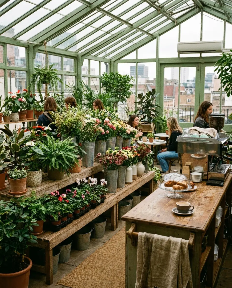 Editorial illustration of family-run since the 1950s, with its own growing space — PlantShed